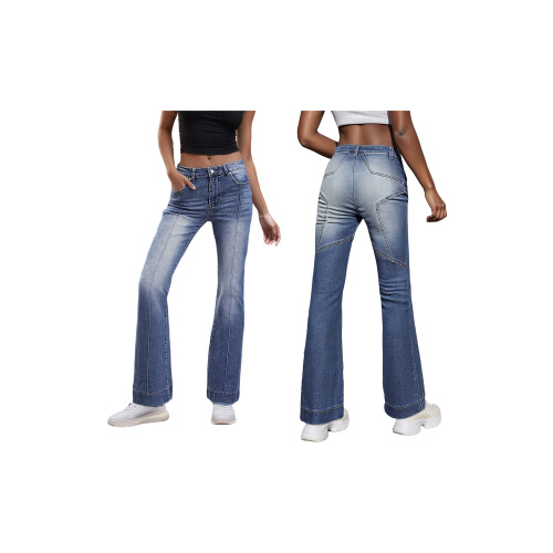 (L, Blue) Pantalones vaqueros de las estaciones. 1