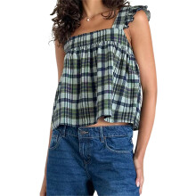 (L, Dark Green) Débardeurs femmes babydoll, d'été décontractés