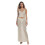 (L, Beige) Completo da donna per feste. 1