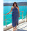 (XXXXXL, Blue) Robe trapèze dos et voyages. 3