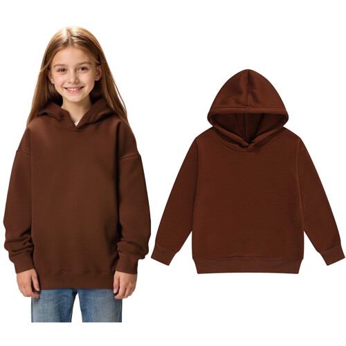 Felpe e maglioni da ragazza, comodi pullover a maniche lunghe foderati, abbigliamento casual per bambine e ragazze.