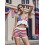(S, Red) Conjuntos de mujer con shorts. 3