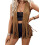 (XXL, Dark Brown) Γυναικείο γιλέκο με χίπι στιλ 1