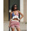 (S, Red) Conjuntos de mujer con shorts. 5