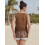 (XL, Dark Brown) Γυναικείο γιλέκο με χίπι στιλ 3