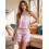 (M, Pink) Γυναικείο Σετ Σορτς Casual Σύνολα 7