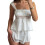 (M, White) Set pijamale pentru 2 piese 1