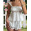 (M, White) Set pijamale pentru 2 piese 5