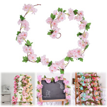 Guirlande artificielle de fleurs de cerisier 2,3 m