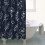 Αδιάβροχη κουρτίνα ντους με floral εκτύπωση 36"x72" με 12 γάντζους 4