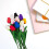 Blue Artificial Tulips 13in 10-Piece Bouquet 4