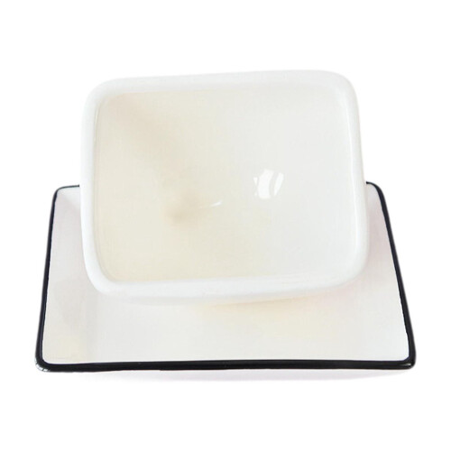 Beurrier mignon avec couvercle pour table de café/restaurant/réfrigérateur 2