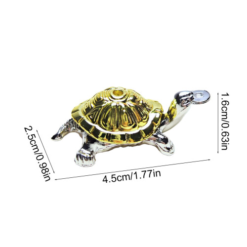 Schildkrötenförmiger Räucherstäbchenhalter aus Messing – 1 Stück 2