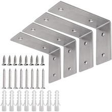 Edelstahl-L-Winkel 5" x 3", 4er-Pack