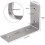 Edelstahl-L-Winkel 5" x 3", 4er-Pack 2