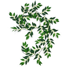 (L, Olive Green) Artificial Eucalyptus Vines Lifelike Plant Greenery Decor for Wedding Home Floral Arrangement Indoor Outdoor
