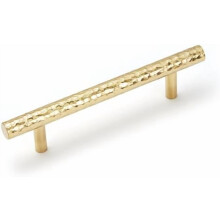 Brass Kitchen Cabinet Pulls Gold T-Bar 2-Pack 3-3/4" Center
