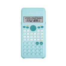 Calculator științific, 240 de funcții, 2 linii, 10 + 2 cifre, calculator matematic de birou pentru elevi, ingineri, profesioniști, albastru