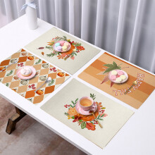 Fall Themed Linen Placemat 45x30cm