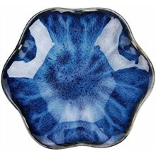 Lotus Leaf Ceramic Ring Tray – Key & Jewelry Dish, Blue Home Decor for Mom, Best Friend, Sister