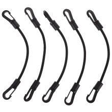 5pcs Elastic Rope Cords With Hooks For Kayak And Outdoor Use Multi-Use Bungee Strings Portable Tie Down Straps