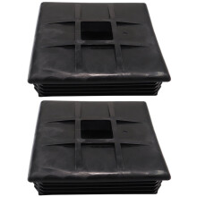 Conjunto de 2 tampas de extremidade de para-choque automotivo para trailers e motorhomes (4 polegadas)