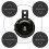 DC12V1.5A110dB Δυνατή τρομπέτα αέρα για ηλεκτρικές μοτοσικλέτες / σκούτερ / ATV 2