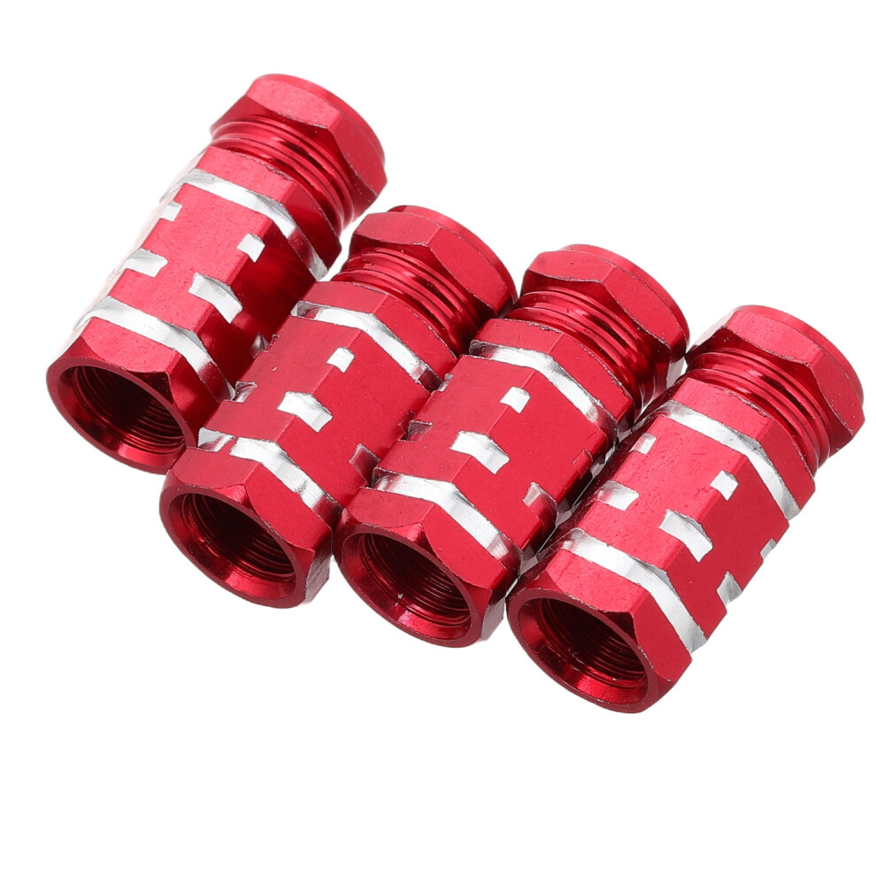 4Pcs Aluminum Alloy Hexagonal Stem Caps For Car And Tires Tire Valve Caps 9353595331334