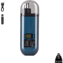 2-in-1 Nasenhaartrimmer mit Digitalanzeige, wiederaufladbar und tragbar – kompatibel mit Nase, Ohr und Augenbrauen (A03)