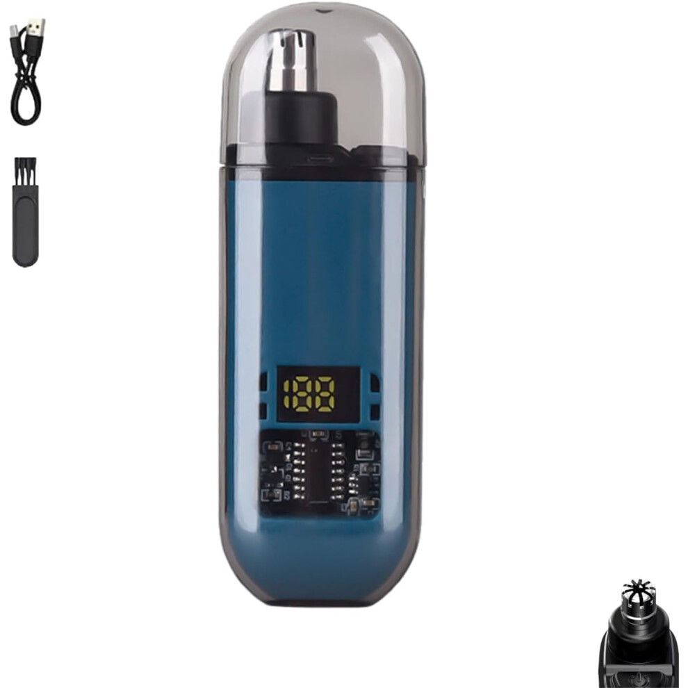 2-In-1 Nose Hair Trimmer With Digital Display Rechargeable 9122141179818