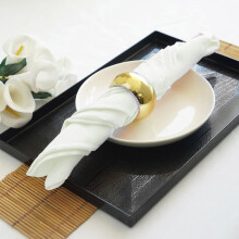 BalsaCircle 20 Pieces 17" Ivory Polyester Luncheon Napkins Wedding