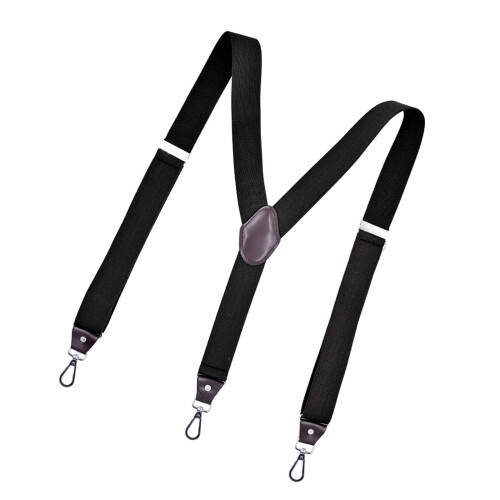 Μοντέρνες ανδρικές τιράντες με λουράκι 3Hooks, βαρέως τύπου, μονόχρωμη ζώνη πλάτης Y, 1