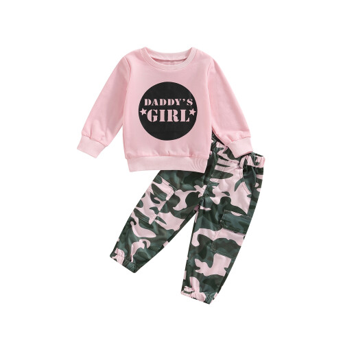 (4-5 Years, Pink) Set de 2 de camuflaj.