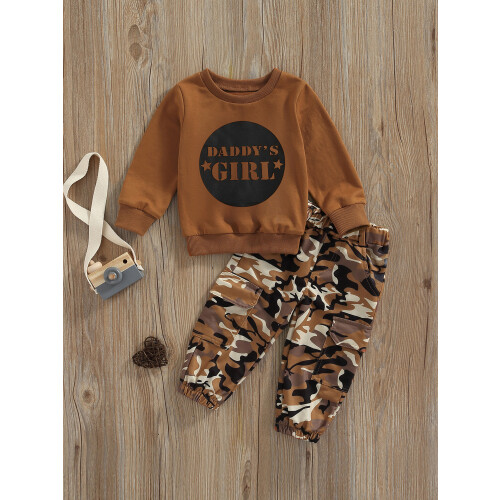 (3-4 Years, Coffee) Set de 2 de camuflaj. 2