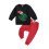 (2-3 Years, Red) Set de 2 pantaloni solizi. 1