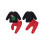 (2-3 Years, Red) Set de 2 pantaloni solizi. 2