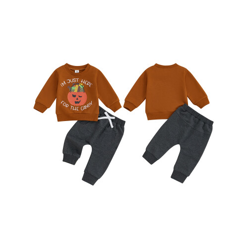 (0-6 Months, Dark Gray) Σετ Halloween για 2 τεμάχια 1