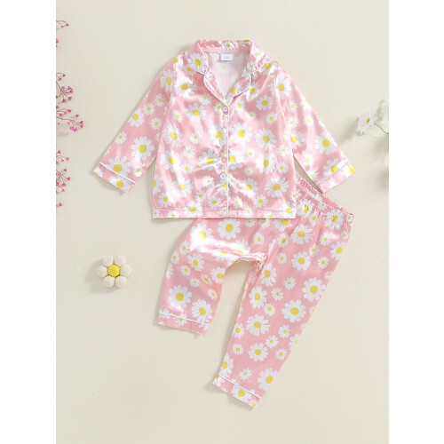 (4-5 Years, Pink) Σετ πιτζάμες για μακριά μανίκια 2