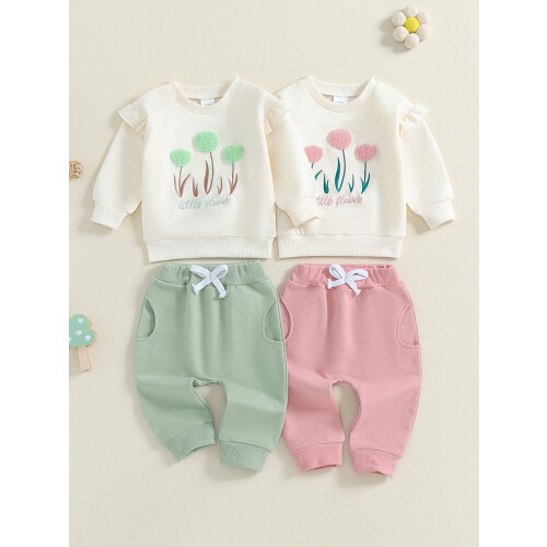 (3-6 Months, Green) Σετ για κορίτσια αξιαγάπητα ρούχα 2