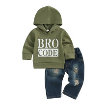 (2-3 Years, Green) Ensemble d'automne bébé Vêtements chauds.
