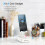 Foldable Phone Stand with Bluetooth Speaker & Charging, 360 Rotatable – Compatible with iPhone/Android – White 2