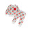 (2-3 Years, White) Set bluze Crăciun talie elastică 1