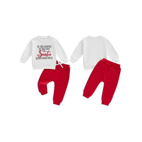 (12-18 Months, White) Χριστουγεννιάτικα ρούχα νήπια μακριά μανίκια. 1