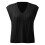 Γυναικεία Πουλόβερ με Στάμπα, Αμάνικο, V-Neck, Ριμπ, Πλεκτό, Διαχωρισμένο, 1