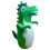 Inflatable Dinosaur Punching Bag Green 35.43 inch 1