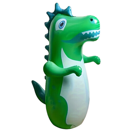Inflatable Dinosaur Punching Bag Green 35.43 inch