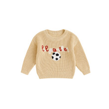 (3-4 Years, Beige Yellow 1) Kleinkinderpullover für Jungen lange Ärmel