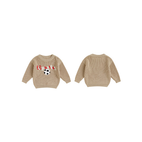 (18-24 Months, Khaki) Φθινοπωρινό Πουλόβερ με και Πλεκτό 1