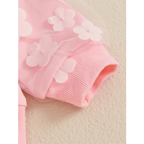 (6-12 Months, Pink) Ensemble pour fille taille élastique 2