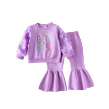 (12-18 Months, Purple) Éadaí Fómhair do Bríste Leaisteach